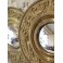 Paire de miroirs de sorcières laiton repoussé fin 19ème siècle