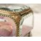 Boîte à bijoux en laiton et verre biseauté Napoléon III fin 19ème siècle