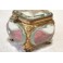 Boîte à bijoux en laiton et verre biseauté Napoléon III fin 19ème siècle