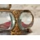 Boîte à bijoux en laiton et verre biseauté Napoléon III fin 19ème siècle