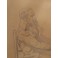 Dessin à la mine de plomb 'Homme à la barbe assis' signé André Marchand (1877-1951)