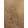 Dessin à la mine de plomb 'Homme à la barbe assis' signé André Marchand (1877-1951)