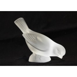 Sculpture Oiseau en cristal Lalique France 20ème siècle