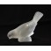 Sculpture Oiseau en verre satiné Lalique France
