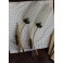 Paire d'applique en forme de gerbe verre et métal vers 1960