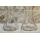 Paire de vase en verre et monture en métal argenté Art Nouveau, vers 1900