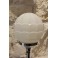 Lampe en métal chromé et globe en verre, style Art Déco, époque 20ème siècle