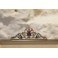 Cadre photo en verre et laiton émaillé fin 19ème, début 20ème siècle