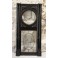 Élément de boiserie en bois noirci avec verre bombé et vitrail, fin 19ème siècle