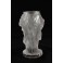 Vase en cristal moulé et satiné attribué à Heinrich Hoffmann, modèle "Ingrid" vers 1930