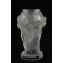 Vase en cristal moulé et satiné attribué à Heinrich Hoffmann, modèle "Ingrid" vers 1930