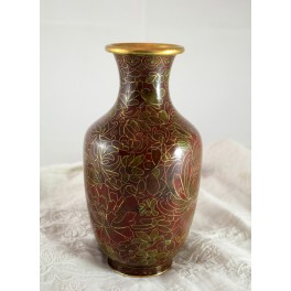 Vase en émaux cloisonnés, Chine, milieu du 20ème siècle
