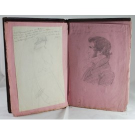 Recueil, livre, 22 dessins dont caricatures fin 19ème siècle VENDU