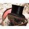 Boîte à chapeau et son chapeau haut de forme, fin 19ème, début 20ème siècle