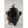 Grand pot couvert, brûle-parfum, en bronze à patine brune oiseaux et végétations, Chine, 20ème siècle
