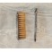 Ensemble d'une brosse et d'un peigne miniature monture argent massif vers 1900