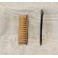 Ensemble d'une brosse et d'un peigne miniature monture argent massif vers 1900