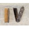 Ensemble d'une brosse et d'un peigne miniature monture argent massif vers 1900