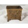 Pot ou cache-pot en bronze oiseaux et végétation, Asie, 20ème siècle