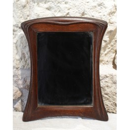 Miroir en ch&ecirc;ne massif Art Nouveau vers 1900 VENDU