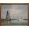 Tableau huile sur toile Marine signée Edward Barton (1936-2012)