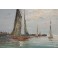 Tableau huile sur toile Marine signée Edward Barton (1936-2012)