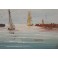 Tableau huile sur toile Marine signée Edward Barton (1936-2012)