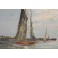 Tableau huile sur toile Marine signée Edward Barton (1936-2012)