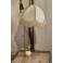 Lampe réglable oiseau en laiton doré et abat-jour 20ème siècle