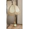 Lampe réglable oiseau en laiton doré et abat-jour 20ème siècle