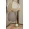 Lampe réglable oiseau en laiton doré et abat-jour 20ème siècle
