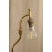Lampe réglable oiseau en laiton doré et abat-jour 20ème siècle