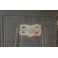 Cadre photo en velours rouge et décor polychrome fin 19ème, début 20ème siècle