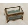 Boîte à bijoux rectangulaire en verre biseauté, Napoléon III, fin 19ème siècle