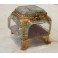 Boîte à bijoux Tour Eiffel Paris en verre biseauté, Napoléon III, fin 19ème siècle
