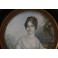 Miniature portrait de femme style Empire, 20ème siècle