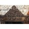 Miroir porte manteau en laitons repoussé décor de nymphes et rocaille fin 19ème siècle