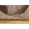 Tableau portrait au pastel 'Femme au foulard', 1850-1870