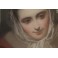Tableau portrait au pastel 'Femme au foulard', 1850-1870