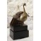 Sculpture oiseau formant boîte en laiton vers 1970