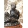 Sculpture en bronze 'Nymphe' ou 'Allégorie de la nature' signée Henri Désiré Gauquié (1858-1927)