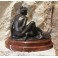 Sculpture en bronze 'Nymphe' ou 'Allégorie de la nature' signée Henri Désiré Gauquié (1858-1927)