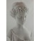 Sculpture en biscuit de porcelaine buste de jeune fille entre 1880 et 1900