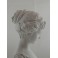 Sculpture en biscuit de porcelaine buste de jeune fille entre 1880 et 1900
