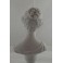 Sculpture en biscuit de porcelaine buste de jeune fille entre 1880 et 1900