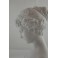 Sculpture en biscuit de porcelaine buste de jeune fille entre 1880 et 1900