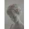 Sculpture en biscuit de porcelaine buste de jeune fille entre 1880 et 1900