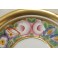 Déjeuner,, tasse et soucoupe, en porcelaine décor de fleurs polychrome, époque Restauration, vers 1830