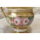 Déjeuner,, tasse et soucoupe, en porcelaine décor de fleurs polychrome, époque Restauration, vers 1830