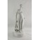 Grande sculpture en biscuit de porcelaine 'Jeune fille au tambourin' 19ème siècle